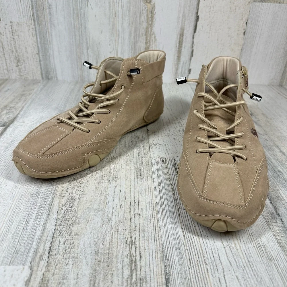 Dbeck Men's Suede High Boots Leather Casual Sneakers‎ #135